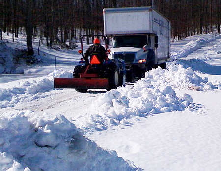 MG Moving in the snow